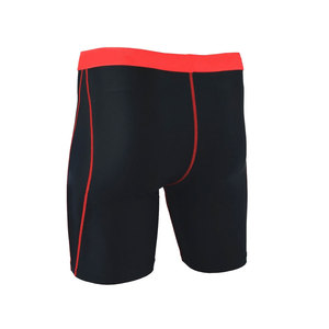 T-shirt de compression noir uni pour homme en Spandex/Polyester, écologique, à manches courtes et col rond, idéal pour la gym, la course et les sports - Product Image 3