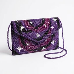 Bolso de mano con cuentas de peces del océano tropical, bolso de hombro con solapa de vida marina hecho a mano, proveedor al por mayor - Product Image 2