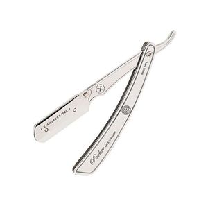 Navajas de Afeitar de Acero Inoxidable de Alta Calidad con Mango de Plástico para Salón de Belleza, Navajas de Barbero Plegables Manuales de Una Sola Hoja - Product Image 1