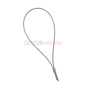 Plaques de fixation péroprothétiques en acier inoxydable allemand haute résistance et flexibles, avec embout de fixation intégré, 60 cm, manuel - Product Image 4