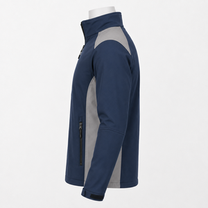 <b>Mens</b> Softshell <b>Jacket</b> Featuring <b>Lightweight</b> Material Wind Resistant Construction And Comfortable Fit For Outdoor Work Travel - Product Image 4