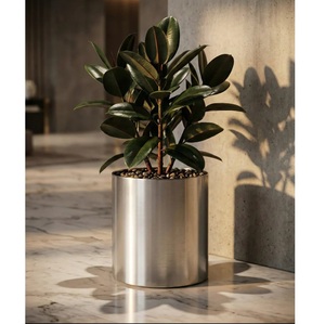 Classic Durable Eco-Friendly Metal <b>Wire</b> Golden Plant Stand Set of 2 for Floor Garden Backyard Patio Use - Product Image 5
