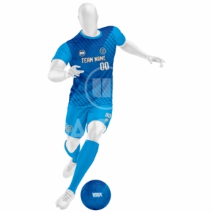Fabricante de Uniformes de Fútbol Personalizados, 100% Poliéster, Impresos, Transpirables, que Absorben la Humedad, Proveedor de Ropa Deportiva de Fútbol para Verano - Product Image 1