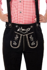 Costume bavarois en daim pour femmes, Lederhosen, tenue d'Oktoberfest, short de style alpin allemand - Product Image 3
