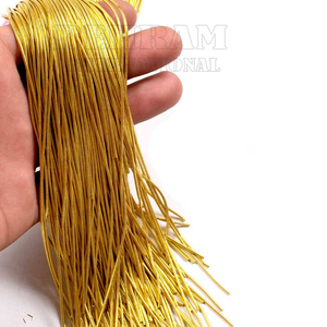 Fil de Broderie Dabka en Or de Qualité Supérieure pour la Fabrication de Bijoux et la Broderie à la Main, Matériel de Couture en Fil de Soie Français pour la Vente en Gros - Product Image 2