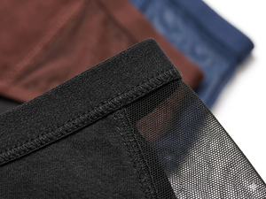 Pantalones Menstruales sin Costuras de Diseño Moderno, Ropa Interior de Nailon con Cobertura Total para el Periodo, Negro, Marrón, Azul - Product Image 5