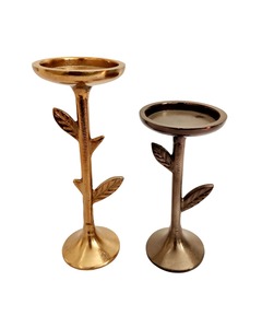 Porte-bougie en métal fait main, support décoratif pour bougie, résistant à la chaleur, écologique, pour la décoration de la maison et des mariages - Product Image 5