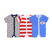 Combinaison pour bébé en coton doux avec boutons de fermeture, pour nourrissons et tout-petits, vêtements pour bébé de haute qualité, combinaison d'été pour bébé