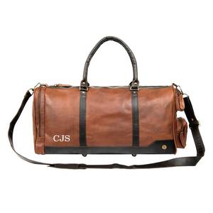 กระเป๋าเดินทางหนังแท้เอนกประสงค์สไตล์เรโทร ขนาดใหญ่ น้ำหนักเบา พกพาสะดวก ผลิตด้วยมือ พร้อมซิป - Product Image 4