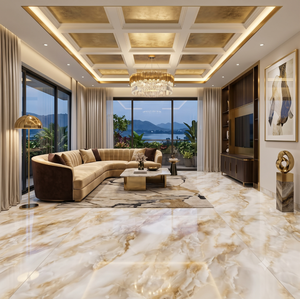 กระเบื้องเซรามิกผิวมันคุณภาพพรีเมียม ขนาด 60×60 ซม. สำหรับผนังและพื้น ดีไซน์ทันสมัย สวยงาม ทนทาน สไตล์โมเดิร์นหรูหรา - Product Image 6