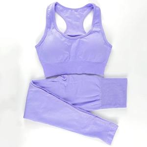 Conjuntos de Ropa Deportiva Elástica para Mujer, Ropa de Gimnasio, Fitness, Yoga, Traje Deportivo, Ropa Deportiva sin Costuras para Mujer, Conjuntos de Yoga - Product Image 2
