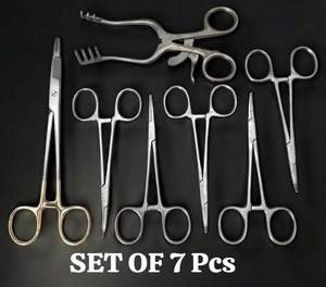 Ensemble d'instruments chirurgicaux vétérinaires manuels de qualité supérieure, 7 pièces, qualité allemande TID 933, certifié ISO13485 Classe I - Product Image 4