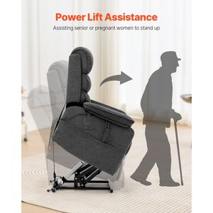 Poltrona Reclinabile Comoda con Doppio Motore, Massaggio e Riscaldamento, con USB per Anziani - Product Image 4