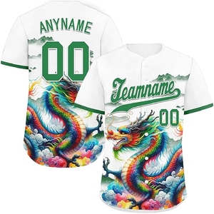 Maillot de baseball par sublimation, chemise de sport performante avec coupe confortable et impression vibrante - Product Image 1