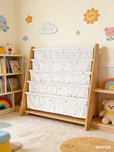 Estantería para Libros Infantiles de Madera Estilo Terrazo 3 Sprouts, Estante de Almacenamiento Ecológico para Niños para Sala de Estar y Dormitorio - Product Image 5