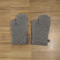STUDIO-N Lot de gants de cuisine résistants à la chaleur et écologiques en coton matelassé, antidérapants, pour la cuisson, le barbecue et la grillade