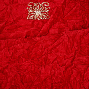 Tela de Terciopelo con Bordado de Cuentas de Lujo, Material Textil de Moda para Boutique, Diseño Exclusivo para Exportación - Product Image 4