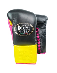ถุงมือชกมวยหนังแท้ No Boxing No Life แบบผูกข้อเท้า ปิดนิ้วมือเต็มรูปแบบ สำหรับฝึกซ้อม - Product Image 1