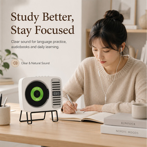 Lecteur <span class=keywords><strong>CD</strong></span> au design classique pour les études, la musique relaxante et l'écoute quotidienne - Product Image 2