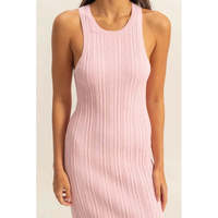 Robe Midi Formelle HYFVE Veloro Rose Pâle Moulante en Maille Côtelée Respirante Taille S 302,29g Expédition Manuelle Variantes Shopify