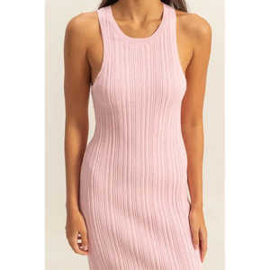 HYFVE Vestido de Punto Acanalado Bodycon Cuello Redondo Variantes Cumplidas a Mano - Product Image 2