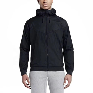 Men's Color Blocking Hooded windbreaker <b>Racer</b> <b>Jacket</b> Windproof Zipper Sporty Style Autumn Polyester Shell Regular Fit - Product Image 3