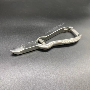 Coupe-ongles incurvé à ressort de 14 cm en acier inoxydable pour podologie, coupe-cuticules et ongles, outil de pédicure et manucure robuste pour doigts - Product Image 1