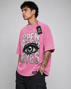 เสื้อยืดคอตตอนฟอกสีแบบวินเทจทรงโอเวอร์ไซส์สำหรับผู้ชาย รับผลิตเสื้อยืดแบบสตรีทแวร์ OEM ผู้ผลิตเสื้อยืดฟอกสีแบบวินเทจ - Product Image 2