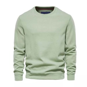100% Cotton Fleece Solid Color Basics Street wear Classic Winter Style Men <b>Sweatshirt</b> Customized Logo High Quality <b>Sweatshirts</b> - Product Image 3