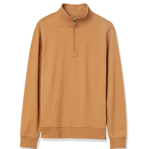 Sudadera de Forro Polar Personalizada para Hombre, de Alta Calidad, Ecológica, para Invierno, con Media Cremallera, Bolsillos, de Poliéster/Algodón, Teñido Liso - Product Image 1