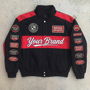 2026 Breathable Summer <b>Racing</b> <b>Jacket</b> Full Style Embroidered Logos Patches NASCAR Motorbike Riding Cotton OEM/ODM Service men - Product Image 5