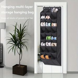 Organizzatore per Scarpe da Appendere alla Porta con 24 Grandi Tasche Profonde, 8 Ripiani, Robusto e Salvaspazio per Camere da Letto, Ingressi e Dormitori - Product Image 3