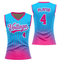 Kaos Softball Tanpa Lengan Desain Terbaru dengan Logo Custom