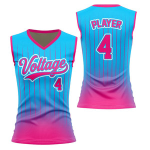 Nouveauté : Maillots de softball sans manches personnalisés avec logo, dernier design - Product Image 4