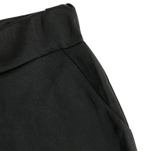 Ensemble de survêtement sport décontracté 2 pièces pour femme, couleur unie, manches courtes, séchage rapide, noir et blanc, boutonné sur le devant, en coton tricoté, coupe ample - Product Image 6