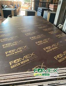 Contreplaqué filmé noir et brun à âme en bois massif 1220x2440mm 1250x2500mm 18mm 21mm pour coffrage de construction - Product Image 2