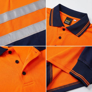 Camiseta y Polo de Trabajo Reflectantes Impermeables de Alta Visibilidad ANSI Clase 3 de Mangoes Fashion para Seguridad en Exteriores - Product Image 6