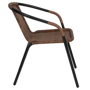 Muebles de Jardín Modernos, Silla de Ratán y Metal para Restaurante, Muebles de Exterior al por Mayor - Product Image 2