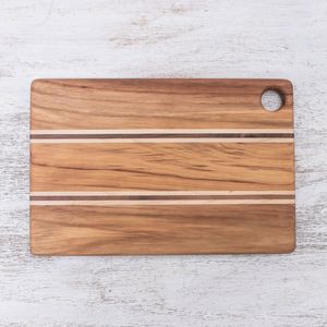 ถาดไม้ลายไม้ทรงสี่เหลี่ยมผืนผ้า ดีไซน์สวย ทำความสะอาดง่าย - Product Image 3