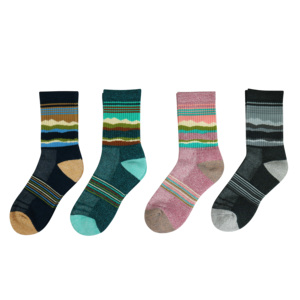 Thick <b>Cushioned</b> Hiking Socks Moisture Wicking Mid Calf Athletic Socks for Outdoor Trekking Hiking and Trail Activities - Product Image 1