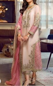 Women Satin Embroidered <b>Maxi</b> <b>Dress</b> with Teal Velvet Dupatta Formal Long Sleeve Party Outfit shalwar kameez - Product Image 6