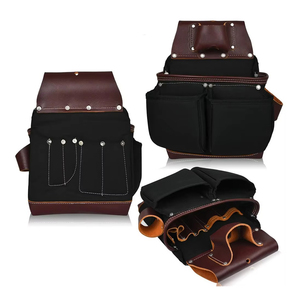 Different Size Multiple Pockets Customized Leather Tool Bags New Model Heavy Duty Comfortable Leather Tool Bags - Product Image 6