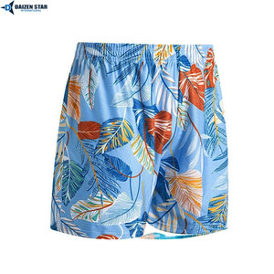 Shorts de bain pour hommes personnalisés OEM, séchage rapide, écologiques, respirants, avec cordon de serrage, en polyester, vêtements de plage - Product Image 6