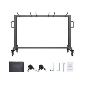 Carrello Porta Sedie Pieghevole Multifunzione con Capacità di 400 LBS, per 42 Sedie e 12 Tavoli, Carrello Premium per un Trasporto Comodo - Product Image 1