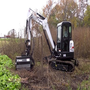 Professional Bobcats Crawler Mini Excavator <b>Mulcher</b> Bagger PLC Hydraulic Pump Engine 1000W High Efficiency Powerful Equipment - Product Image 4