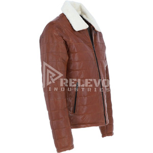 Veste d'hiver rembourrée pour homme sur mesure, imperméable, en polyester, avec doublure en mélange de spandex, col montant chaud, fermeture éclair - Product Image 5