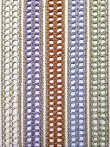 Dentelle ajourée en coton écologique et colorée avec bordure métallique pour la décoration intérieure et les sacs - Product Image 6