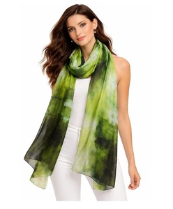 Écharpe en soie pure imprimée numériquement pour femme, légère, douce, châle de créateur, étole en soie de mûrier pour toutes les saisons - Product Image 1