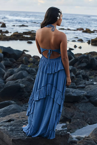 ชุดเดรสผ้าฝ้ายลินินสำหรับผู้หญิง สไตล์ลำลองสำหรับฤดูร้อน ทรงเอไลน์  ผ้ารุ้งชิค น้ำหนักเบา ระบายอากาศได้ดี เหมาะสำหรับใส่ไปเที่ยวทะเล งานแต่งงาน หรือพักผ่อนในรีสอร์ท - Product Image 2