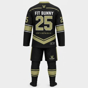 Uniforme de hockey sur glace haut de gamme avec tissu durable, confort respirant et coupe professionnelle, conçu pour les entraînements, les matchs et les tenues d'équipe. - Product Image 4